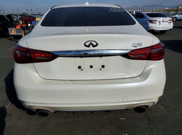 JN1EV7AP8JM592059 2018 INFINITI Q50 White უკანა ხედი