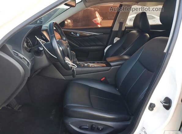 JN1EV7AP8JM592059 2018 INFINITI Q50 White წინა სალონის ხედი