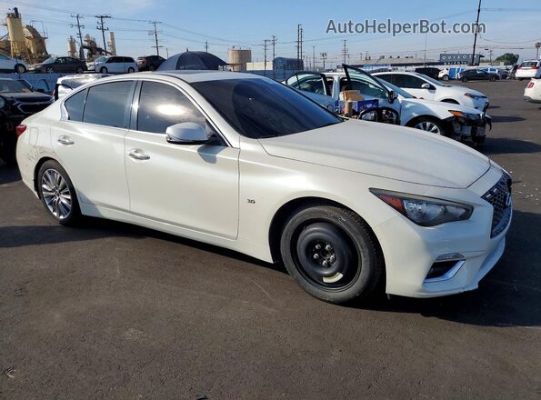 JN1EV7AP8JM592059 2018 INFINITI Q50 White წინა მარჯვენა