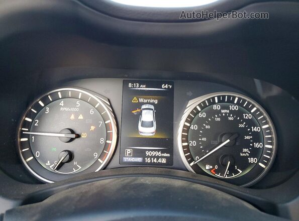 JN1EV7AP8JM592059 2018 INFINITI Q50 White ხელსაწყოთა პანელის ხედი