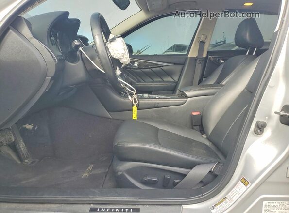JN1EV7AP8KM510395 2019 INFINITI Q50 Silver Widok wnętrza z przodu