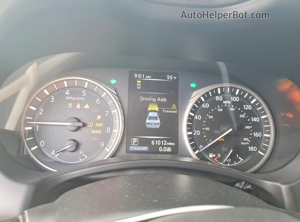 JN1EV7AP8KM510395 2019 INFINITI Q50 Silver Widok zestawu wskaźników