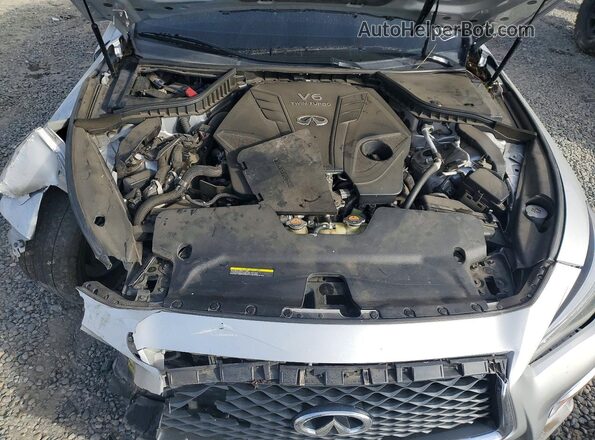 JN1EV7AP8KM510395 2019 INFINITI Q50 Silver Widok wnętrza z tyłu