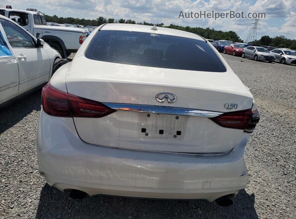 JN1EV7AP8KM515922 2019 INFINITI Q50 White Հետևի տեսք
