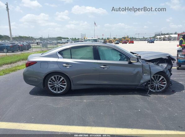 JN1EV7AP8KM516536 2019 INFINITI Q50 Gray უკანა სალონის ხედი