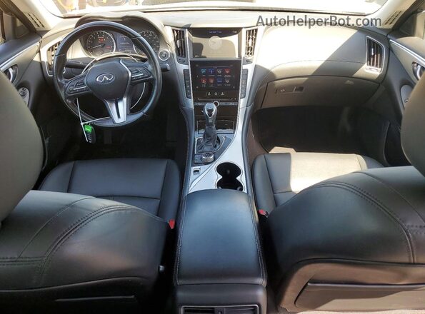 JN1EV7AP8KM540254 2019 INFINITI Q50 Black Առջևի վահանակի տեսք
