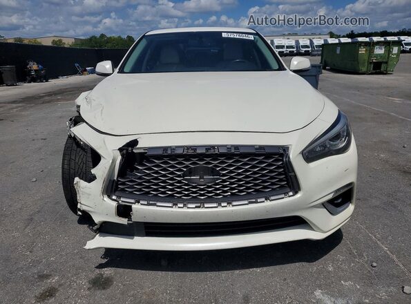 JN1EV7AP8KM540724 2019 INFINITI Q50 White Front view
