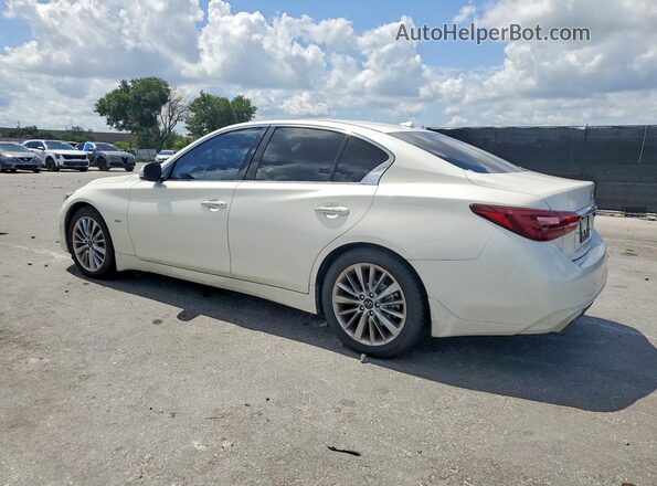 JN1EV7AP8KM540724 2019 INFINITI Q50 White Rear left