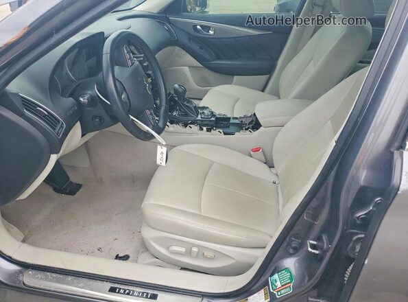 JN1EV7AP9GM304512 2016 INFINITI Q50 Gray წინა სალონის ხედი