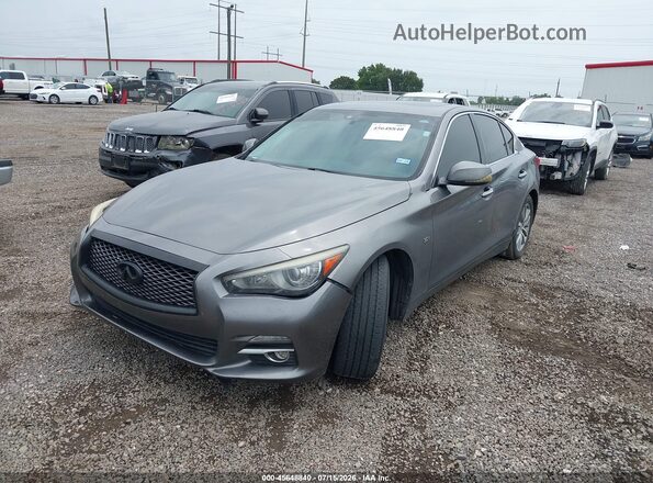 JN1EV7AP9HM730248 2017 INFINITI Q50 Gray წინა მარცხენა ხედი სამი მეოთხედიდან