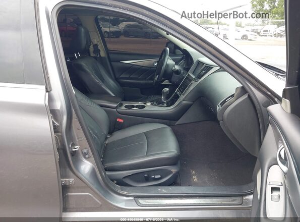 JN1EV7AP9HM730248 2017 INFINITI Q50 Gray წინა სალონის ხედი