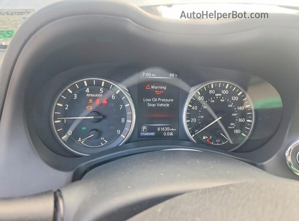 JN1EV7AP9JM352034 2018 INFINITI Q50 Blue Vista del cuadro de instrumentos