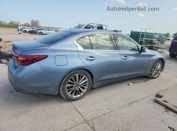 JN1EV7AP9JM352034 2018 INFINITI Q50 Blue Trasero derecho