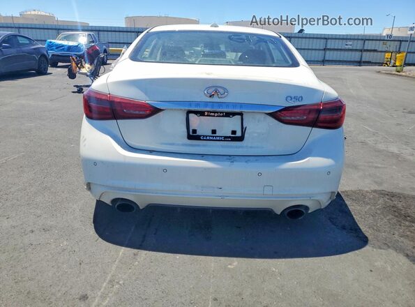 JN1EV7AP9JM356181 2018 INFINITI Q50 White Вид ззаду