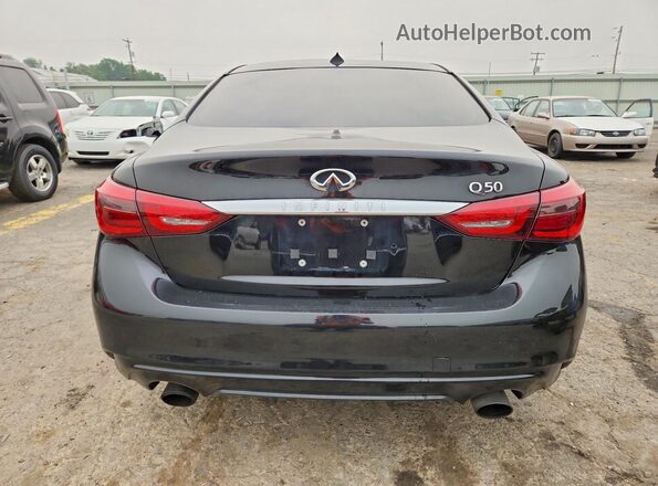 JN1EV7AP9JM356505 2018 INFINITI Q50 Черный Вид сзади