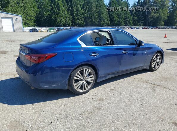 JN1EV7AP9JM358528 2018 INFINITI Q50 Blue Հետևի աջ