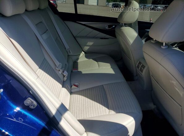 JN1EV7AP9JM358528 2018 INFINITI Q50 Blue Հետևի նստատեղերի տեսք