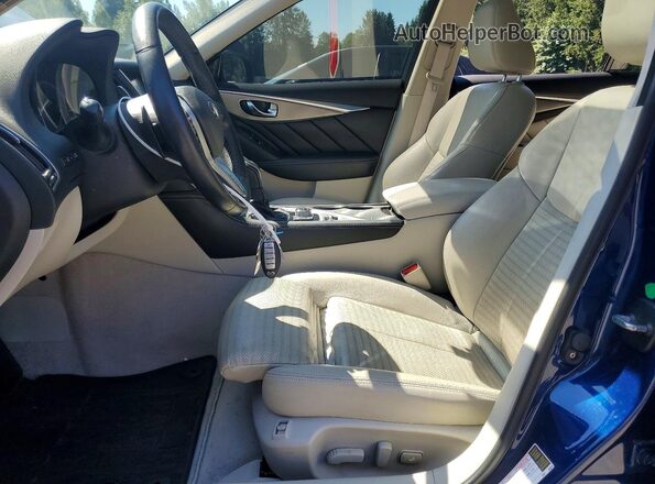 JN1EV7AP9JM358528 2018 INFINITI Q50 Blue Սալոնի դիմացի տեսք