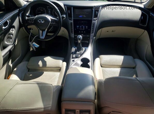 JN1EV7AP9JM358528 2018 INFINITI Q50 Blue Առջևի վահանակի տեսք