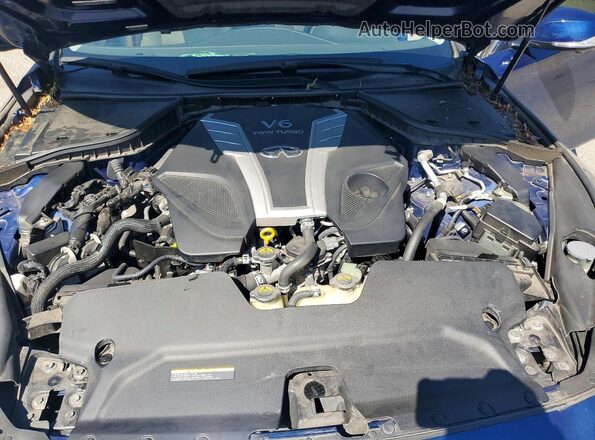 JN1EV7AP9JM358528 2018 INFINITI Q50 Blue Սալոնի հետևի տեսք