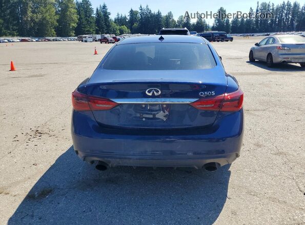 JN1EV7AP9JM358528 2018 INFINITI Q50 Blue Հետևի տեսք