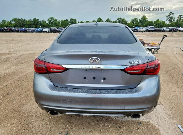 JN1EV7AP9JM361252 2018 INFINITI Q50 Gray Вид ззаду