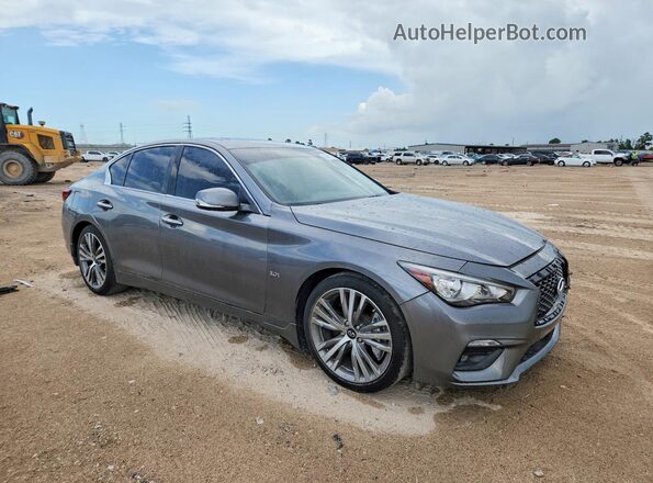 JN1EV7AP9JM361252 2018 INFINITI Q50 Gray Передня права чверть