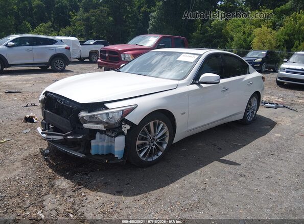 JN1EV7AP9LM200077 2020 INFINITI Q50 White წინა მარცხენა ხედი სამი მეოთხედიდან