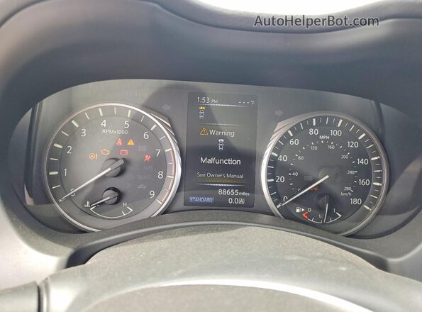 JN1EV7AP9LM203142 2020 INFINITI Q50 Серый Вид щитка приборов