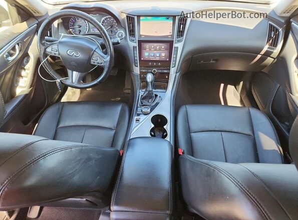 JN1EV7APXGM303546 2016 INFINITI Q50 Gray Vista del salpicadero