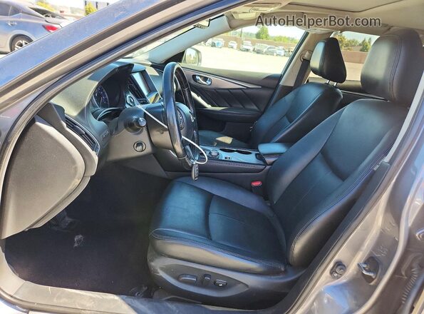 JN1EV7APXGM303546 2016 INFINITI Q50 Gray Vista interior delantera