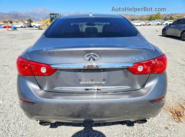 JN1EV7APXGM303546 2016 INFINITI Q50 Gray Vista trasera