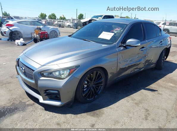 JN1EV7APXHM730906 2017 INFINITI Q50 Серый Передняя левая четверть