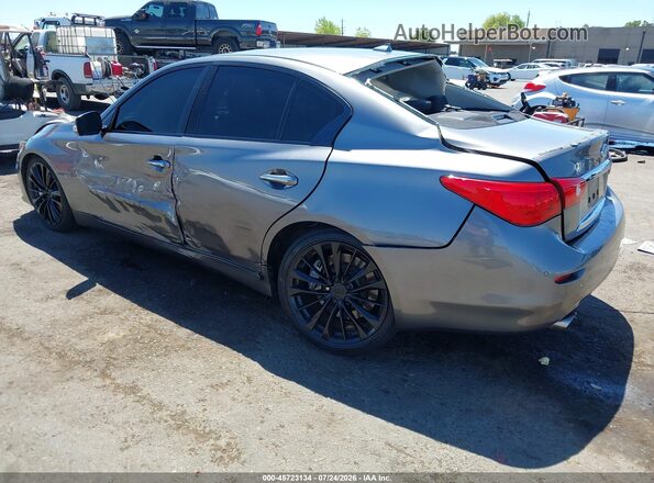 JN1EV7APXHM730906 2017 INFINITI Q50 Серый Задняя левая четверть