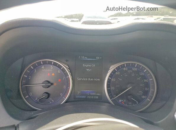 JN1EV7APXHM735541 2017 INFINITI Q50 Silver Instrument cluster view
