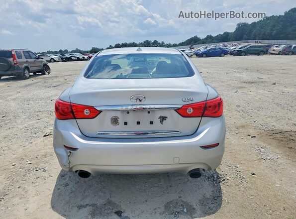 JN1EV7APXHM735541 2017 INFINITI Q50 Silver Rear view