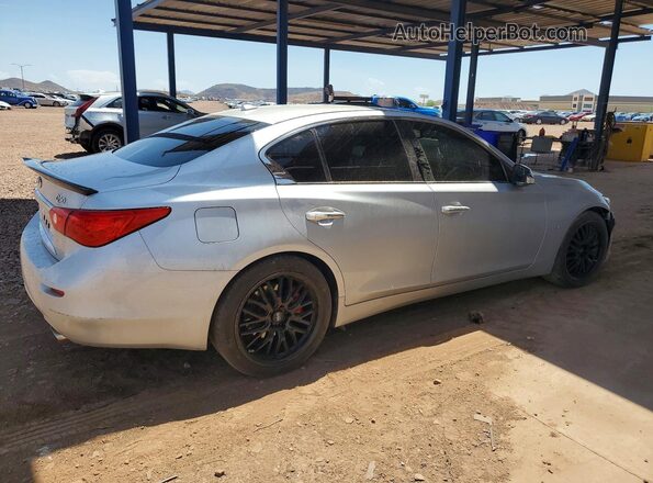 JN1EV7APXHM739671 2017 INFINITI Q50 Silver Rear right