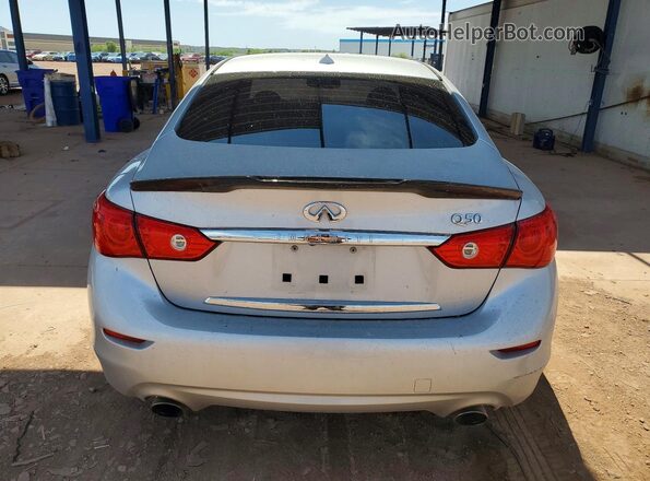 JN1EV7APXHM739671 2017 INFINITI Q50 Silver Rear view