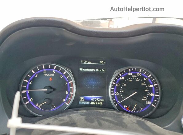 JN1EV7APXHM739671 2017 INFINITI Q50 Silver Instrument cluster view