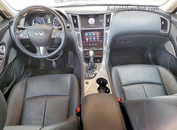 JN1EV7APXHM739671 2017 INFINITI Q50 Silver Dashboard view