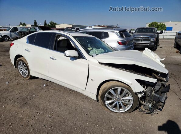 JN1EV7APXHM740044 2017 INFINITI Q50 White Front right