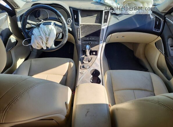 JN1EV7APXHM740044 2017 INFINITI Q50 White Dashboard view