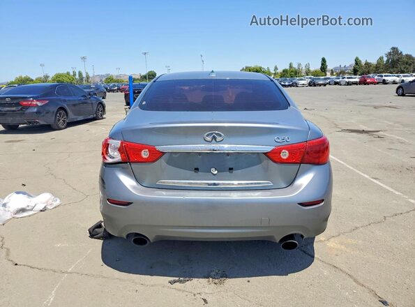 JN1EV7APXHM740934 2017 INFINITI Q50 Silver Rear view