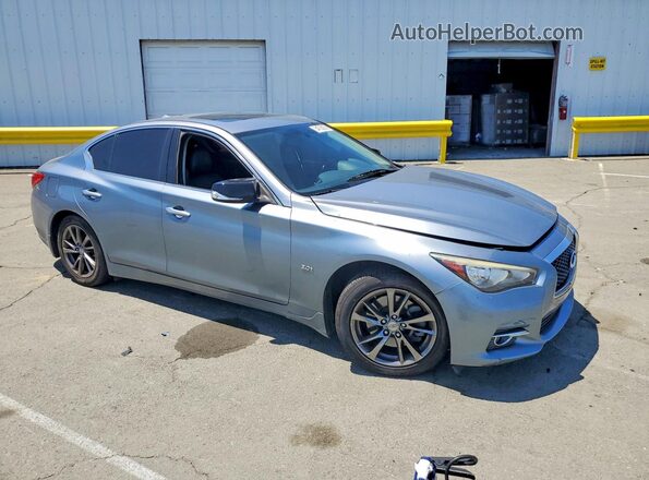 JN1EV7APXHM740934 2017 INFINITI Q50 Silver Front right