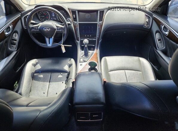 JN1EV7APXJM356237 2018 INFINITI Q50 Black Առջևի վահանակի տեսք