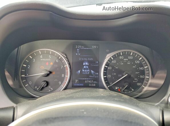 JN1EV7APXJM362667 2018 INFINITI Q50 Black Սարքավորումների վահանակի տեսք
