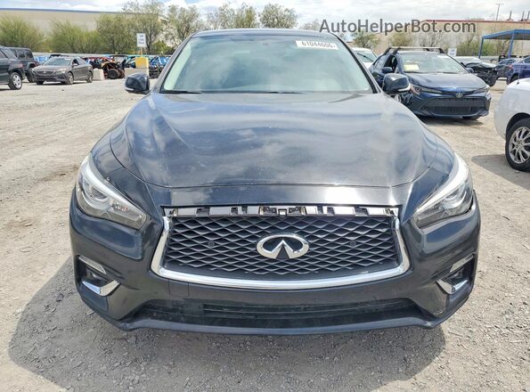 JN1EV7APXJM362667 2018 INFINITI Q50 Black Դիմացի տեսք