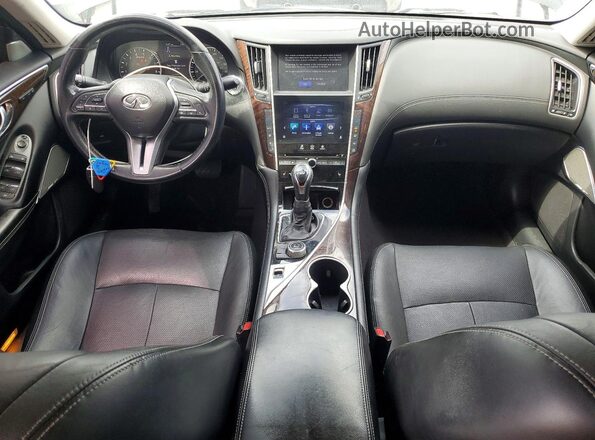 JN1EV7APXJM362667 2018 INFINITI Q50 Black Առջևի վահանակի տեսք