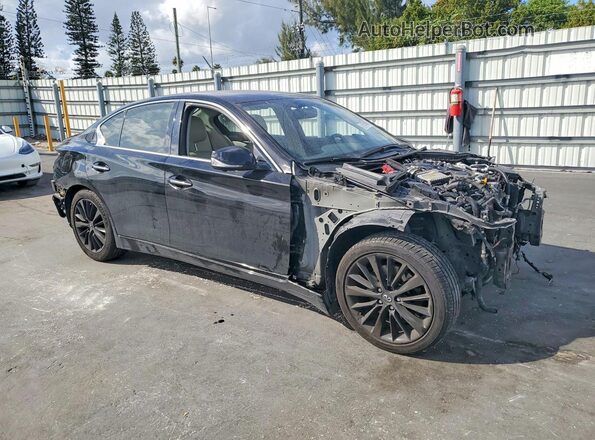 JN1EV7APXJM364497 2018 INFINITI Q50 Black წინა მარჯვენა