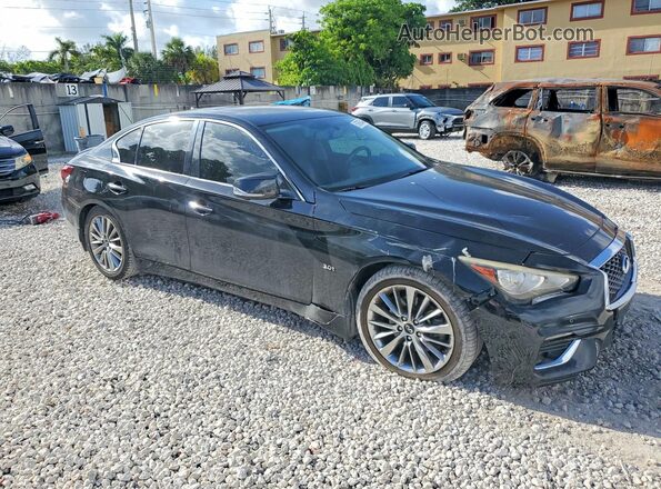 JN1EV7APXJM366413 2018 INFINITI Q50 Black Front right
